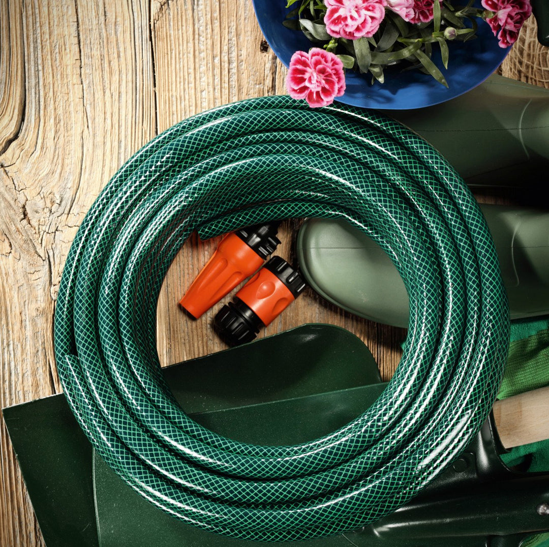 Conjunto de mangueira de jardim 15m 1/2" com sprinkler Cellfast Economic 10-101