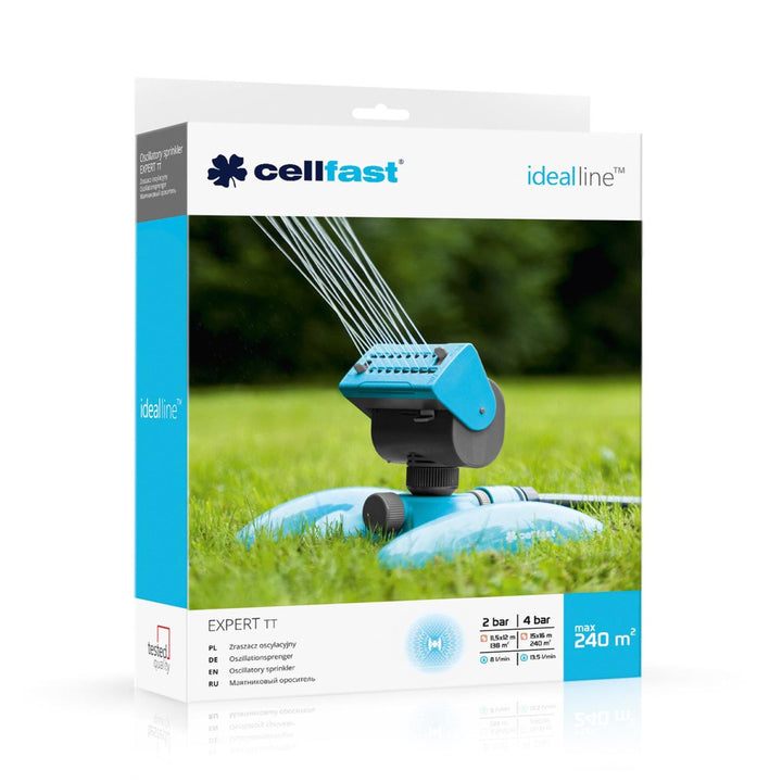 Aspersor oscilante basado en el ideal experto de Cellfast