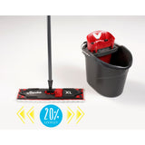 Vileda Spin Mop Conjunto XL ULTRAMAX Turbo Almofada de microfibra de 42 cm