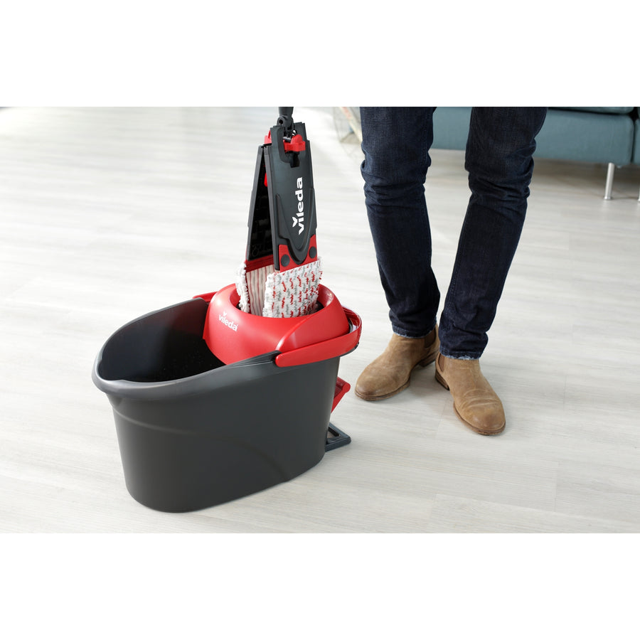 Vileda Spin Mop Conjunto XL ULTRAMAX Turbo Almofada de microfibra de 42 cm