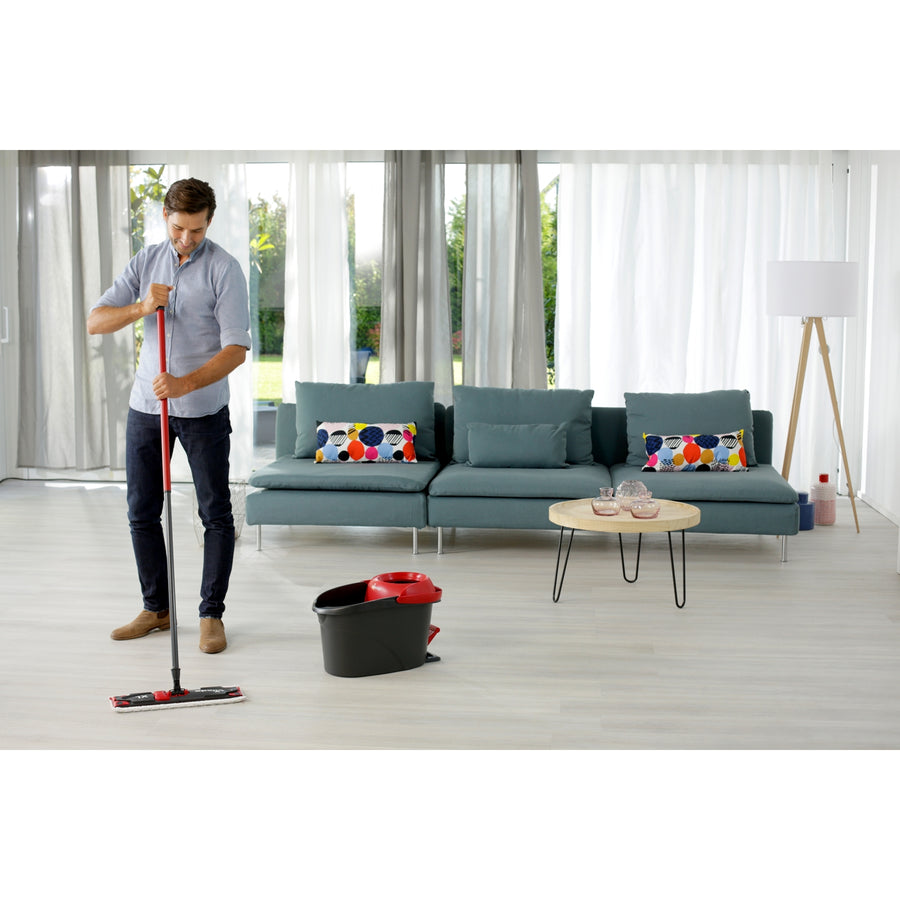 Vileda Spin Mop Conjunto XL ULTRAMAX Turbo Almofada de microfibra de 42 cm