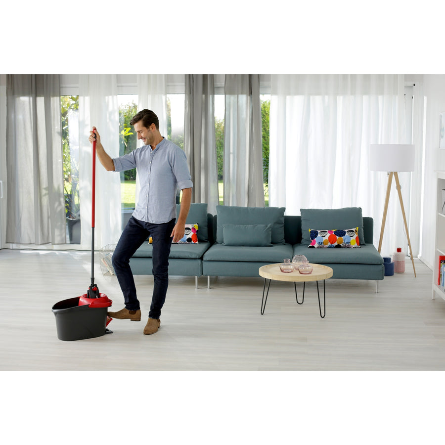 Vileda Spin Mop Conjunto XL ULTRAMAX Turbo Almofada de microfibra de 42 cm
