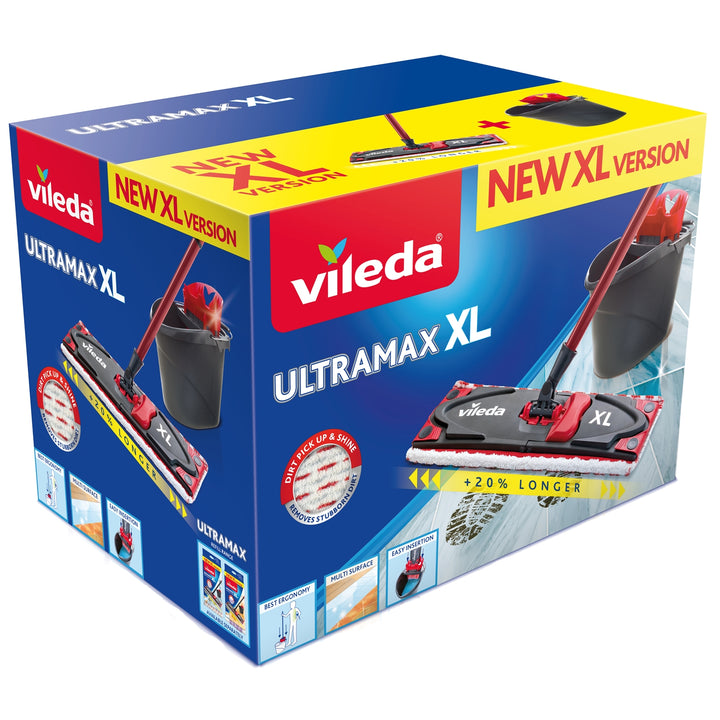 Conjunto de esfregona e balde VILEDA ULTRAMAX BOX XL qualidade 42CM