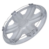 Tapacubos universales 14" NRM ACTION Doublecolor plata/negro 4 piezas