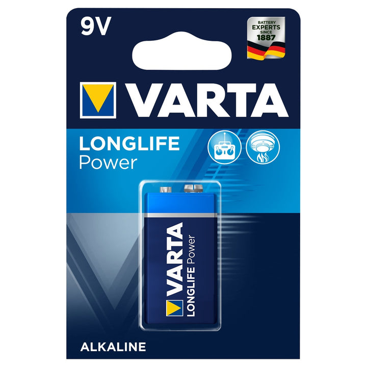 Batería alcalina Varta Longlife Power de 9 V, alta calidad