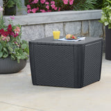 Mesa de arrumação ideal para jardins e outros espaços exteriores Keter Allibert Luzon Plus grafite