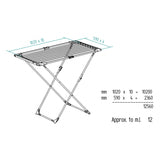 Rack extensível em aço e alumínio, espaço de colocação de 11 a 20m, suporte para pequenos itens, dimensões abertas, cor branca, 110-187 x 61 x 94 cm