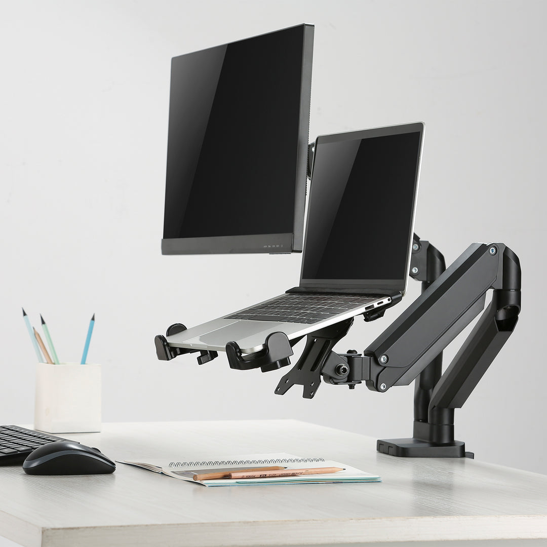 Suporte de mesa para laptop Maclean MC-836 de 11" a 17" para trabalho vertical