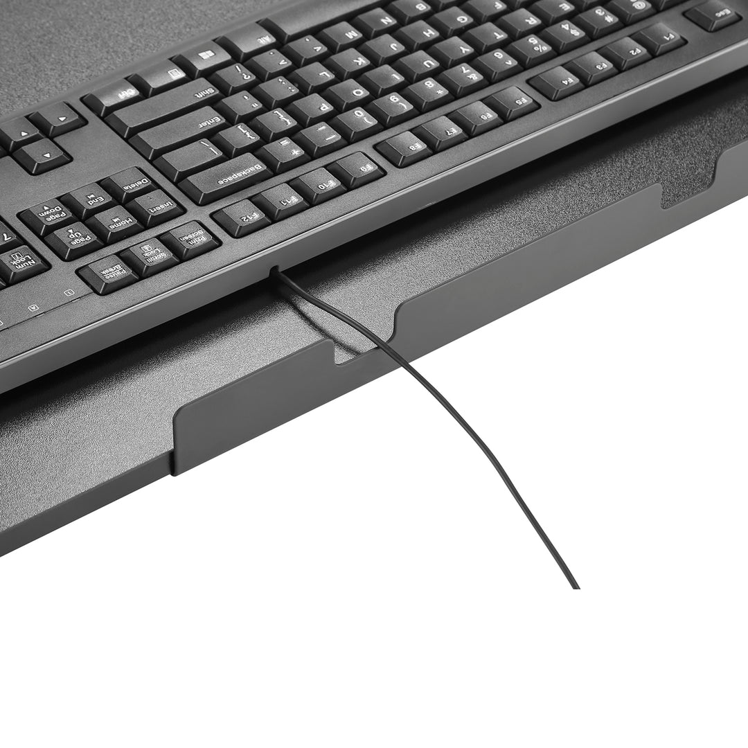 Suporte para teclado ajustável sob a prateleira de montagem em mesa MC-839