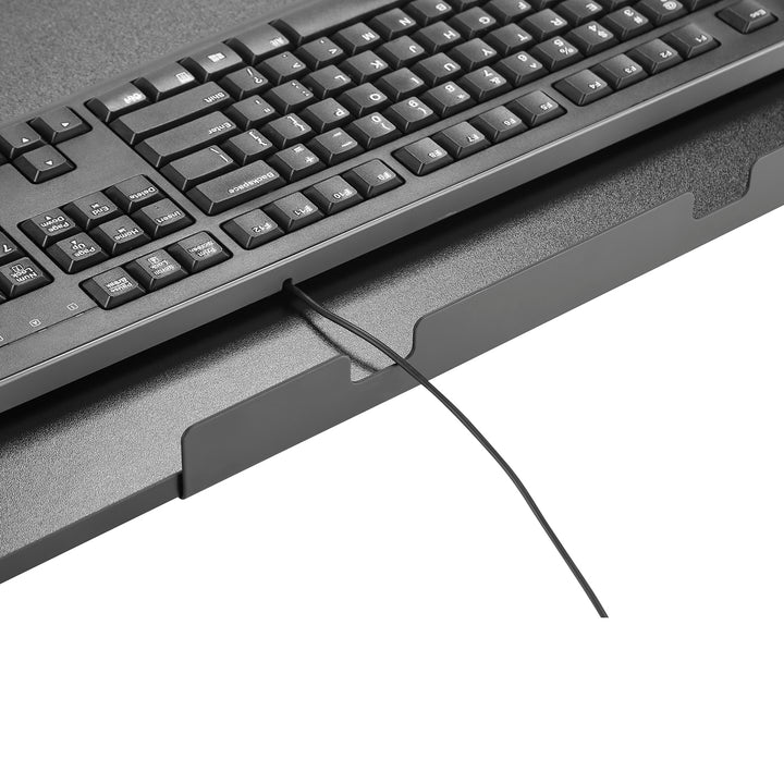 Suporte para teclado ajustável sob a prateleira de montagem em mesa MC-839