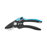 Tesoura de bigorna ajustável para ramos ou plantas preto/azul Cellfast ERGO 41-021