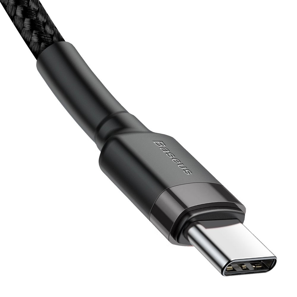 Cable de carga flash USB tipo C de 2 m PD 60W 20V 3A QC3.0 BASEUS Serie Cafule