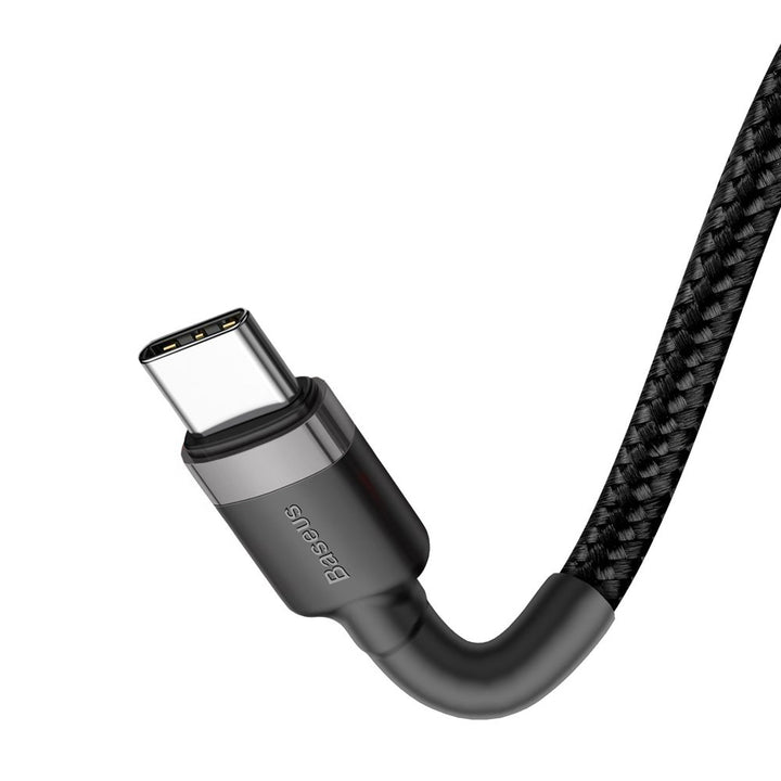 Cable de carga flash USB tipo C de 2 m PD 60W 20V 3A QC3.0 BASEUS Serie Cafule