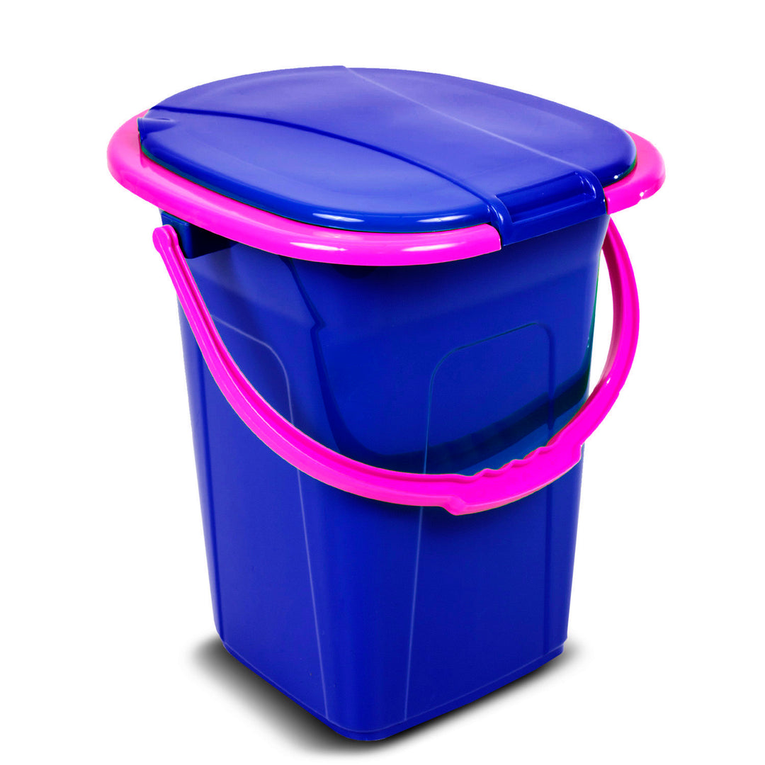 Inodoro turístico GreenBlue GB320BR azul marino-rosa