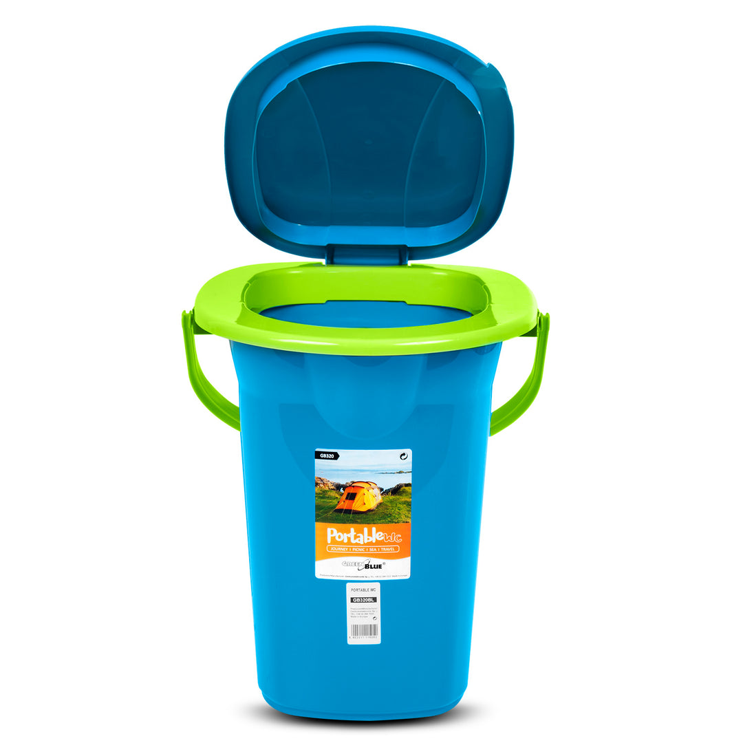 Inodoro portatil para acampanada viaje disponible en 5 variantes de muestra de color GreenBlue GB320