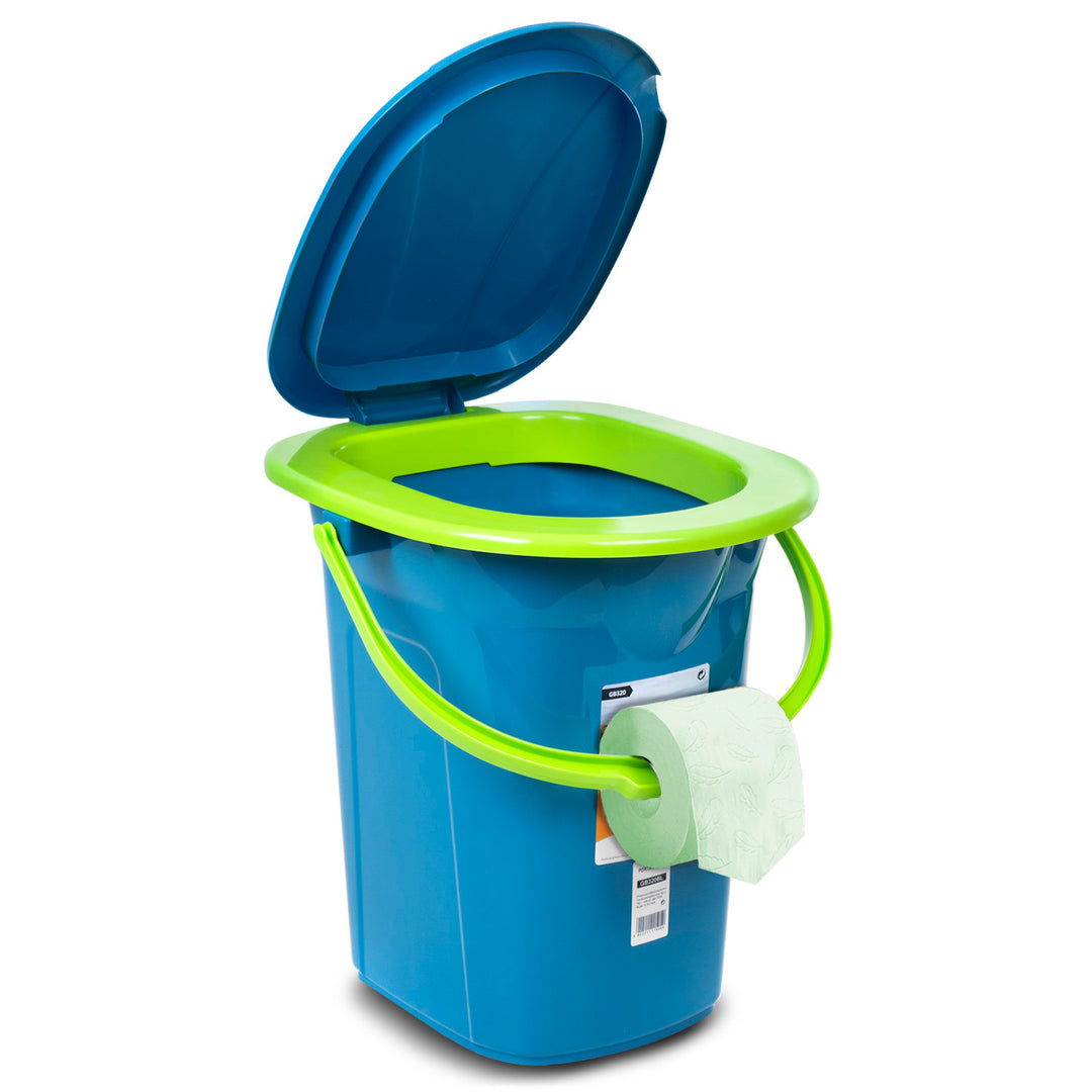 Inodoro portatil para acampanada viaje disponible en 5 variantes de muestra de color GreenBlue GB320