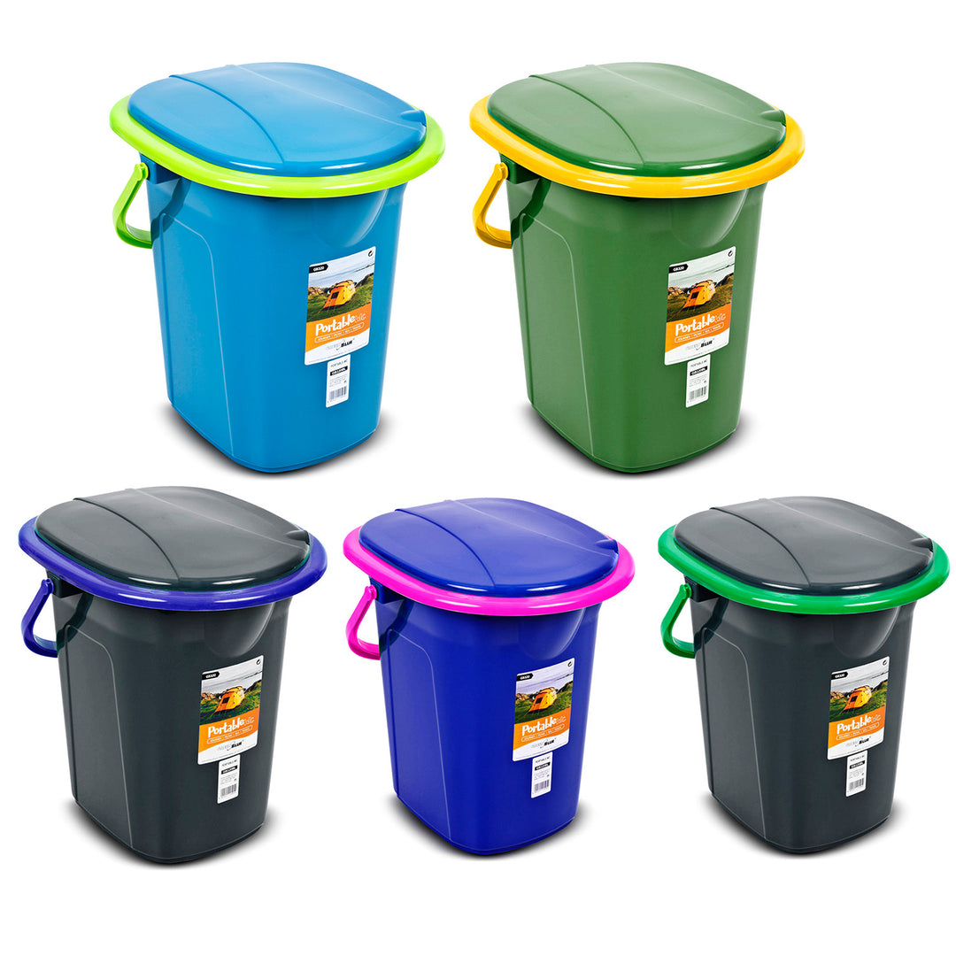 Inodoro portatil para acampanada viaje disponible en 5 variantes de muestra de color GreenBlue GB320