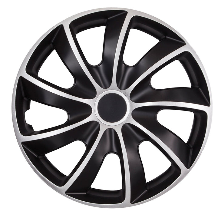 Calotas 17 "conjunto preto e prata de 4 peças NRM QUAD BICOLOR SILVER BLACK