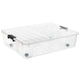 Contentor cama transparente Plast Team Bedroller XL 49L