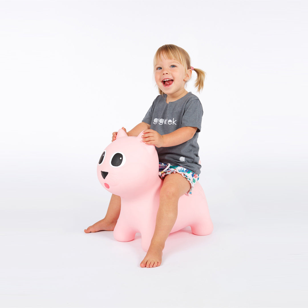 Tootina Gatito- juguete inflable de salto para niños, diferentes colores disponibles