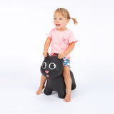 Gatinho Tootina preto - brinquedo de salto inflável para crianças