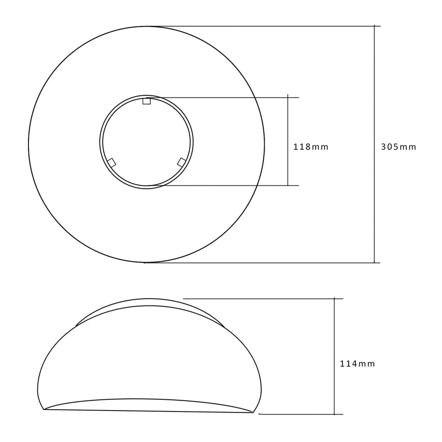 Pantalla/ reflector para bombillas de almacenamiento LED de 40 W - MCE262 CW, material: PC Maclean Energy MCE416