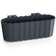 Varanda trilhos vaso de flores pendurado caixa cerca flor caixa varanda plantador 4.9l 383x212x130mm boardee gancho