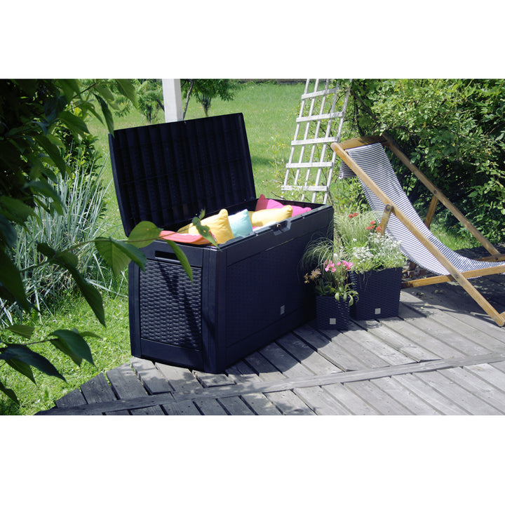 Boxe Matuba 310L MBM310 caixa de armazenamento antracite para jardim