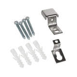 Suporte de montagem para painéis de LED 595x595mm e 1195x295mm no teto/teto em forma de Z (4pcs macho, 4pcs fêmea, 8pcs parafusos) Aço manganês MCE546