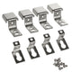 Suporte de montagem para painéis de LED 595x595mm e 1195x295mm no teto/teto em forma de Z (4pcs macho, 4pcs fêmea, 8pcs parafusos) Aço manganês MCE546