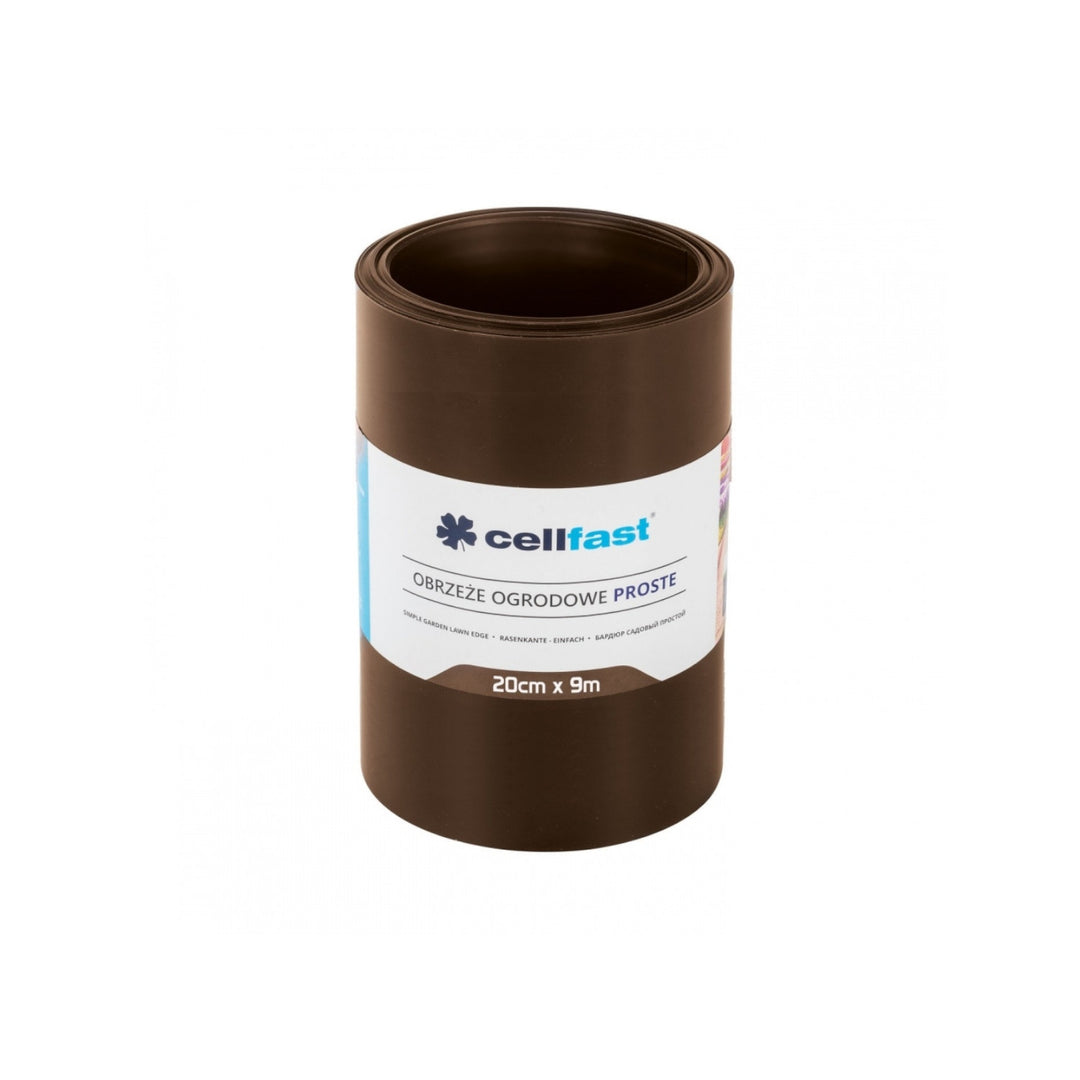 Cellfast Borda reta de jardim 20cm x 9m Cellfast marrom