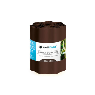 Borde de jardín 20cm x 9m Cellfast marrón