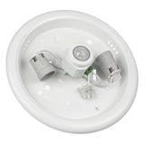 Plafon com sensor PIR e fonte de luz substituível 2x máx. 40W com base E27, 220-240V ~ 50 / 60Hz MCE324
