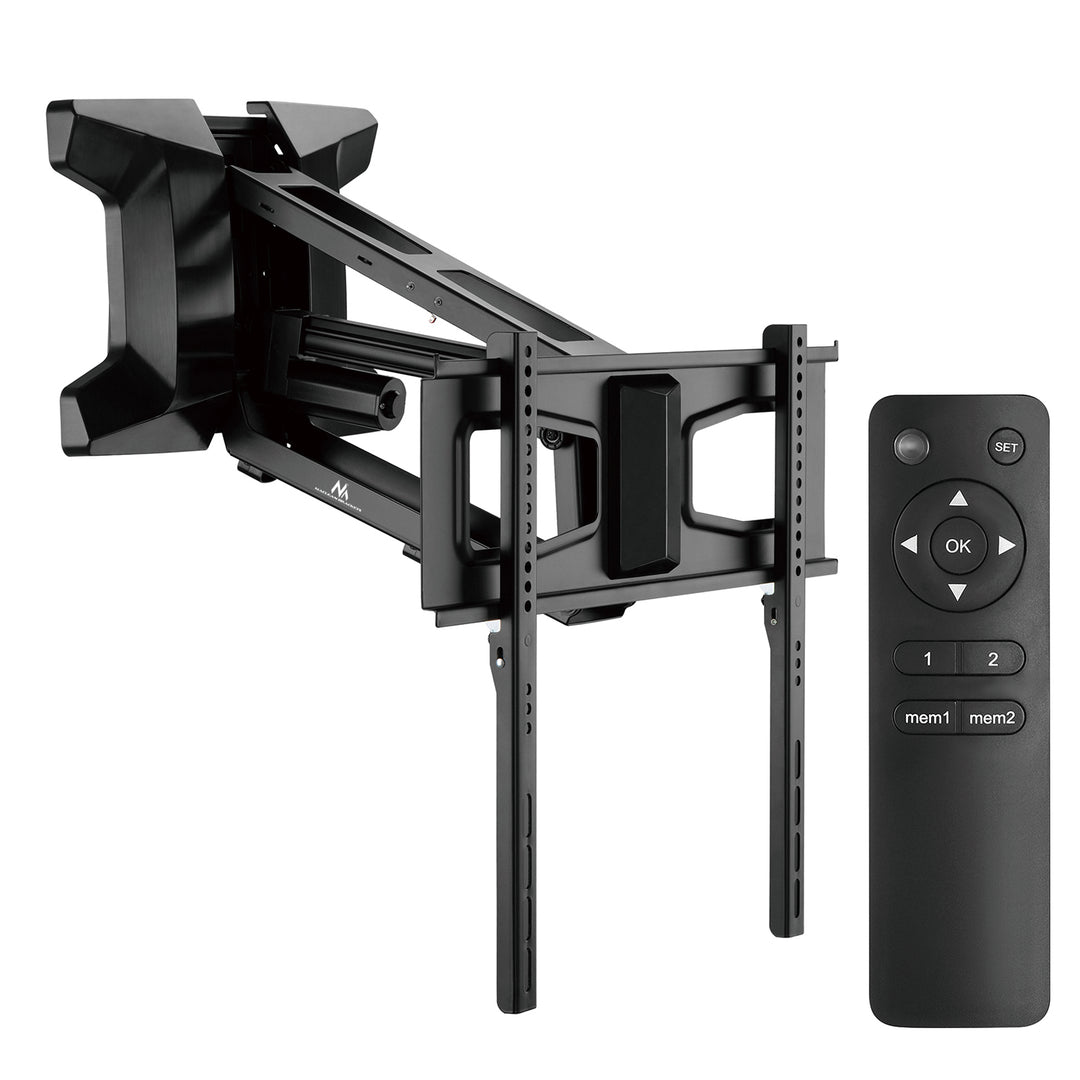 Montagem Maclean, TV elétrica na lareira, Max vesa 600x400, Controle remoto, 37"-70", 35kg, MC-891