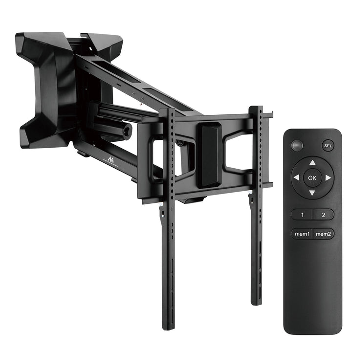 Montagem Maclean, TV elétrica na lareira, Max vesa 600x400, Controle remoto, 37"-70", 35kg, MC-891