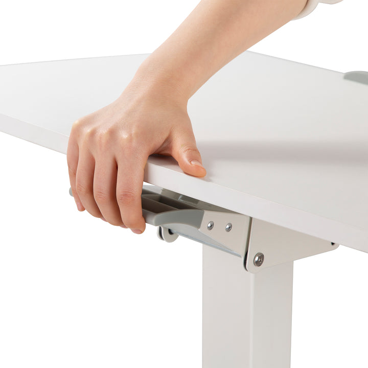 Mesa para ordenador portátil de altura regulable con ruedas Mesa de bipedestación Elevación a gas Regulable en altura hasta un máximo de 113 cm 30 grados Inclinable Cargable hasta 8 kg