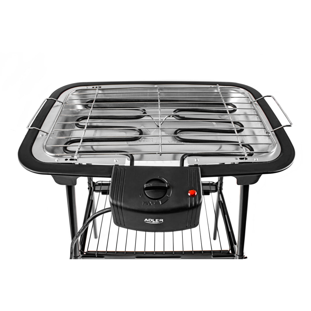 Churrasqueira, churrasqueira elétrica, com base, regulagem de temperatura, aquecedor removível, 2400W Adler AD 6602