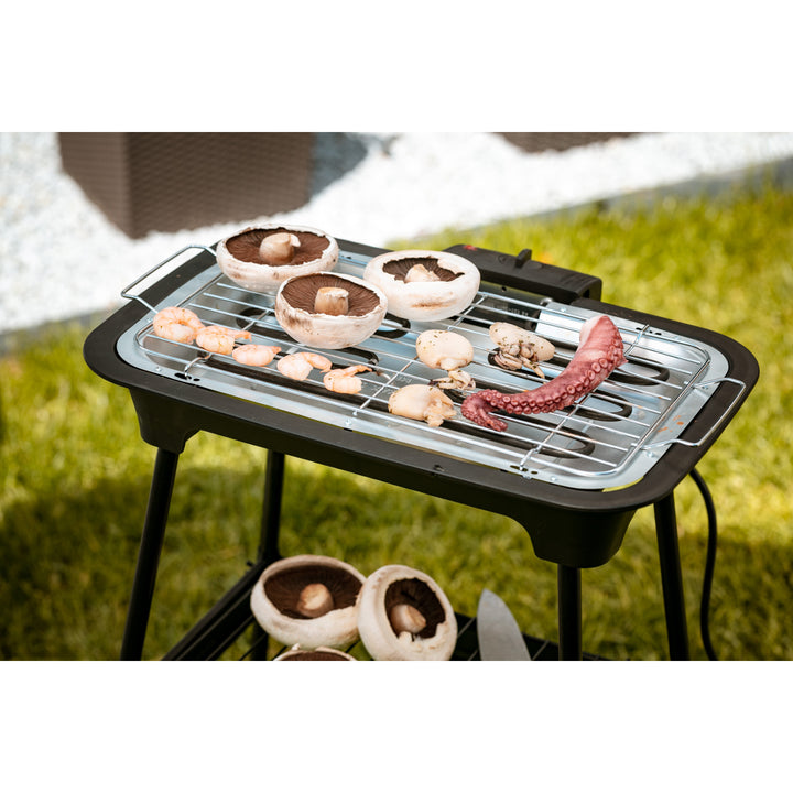 Churrasqueira, churrasqueira elétrica, com base, regulagem de temperatura, aquecedor removível, 2400W Adler AD 6602