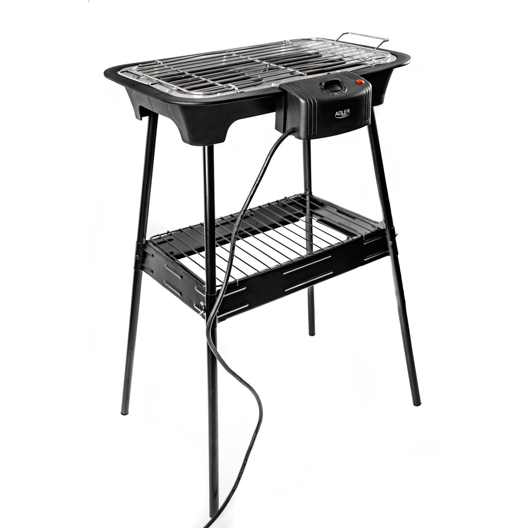 Churrasqueira, churrasqueira elétrica, com base, regulagem de temperatura, aquecedor removível, 2400W Adler AD 6602