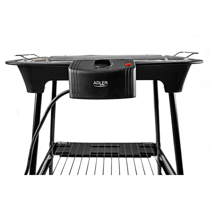 Churrasqueira, churrasqueira elétrica, com base, regulagem de temperatura, aquecedor removível, 2400W Adler AD 6602