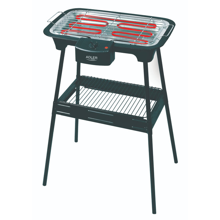 Churrasqueira, churrasqueira elétrica, com base, regulagem de temperatura, aquecedor removível, 2400W Adler AD 6602