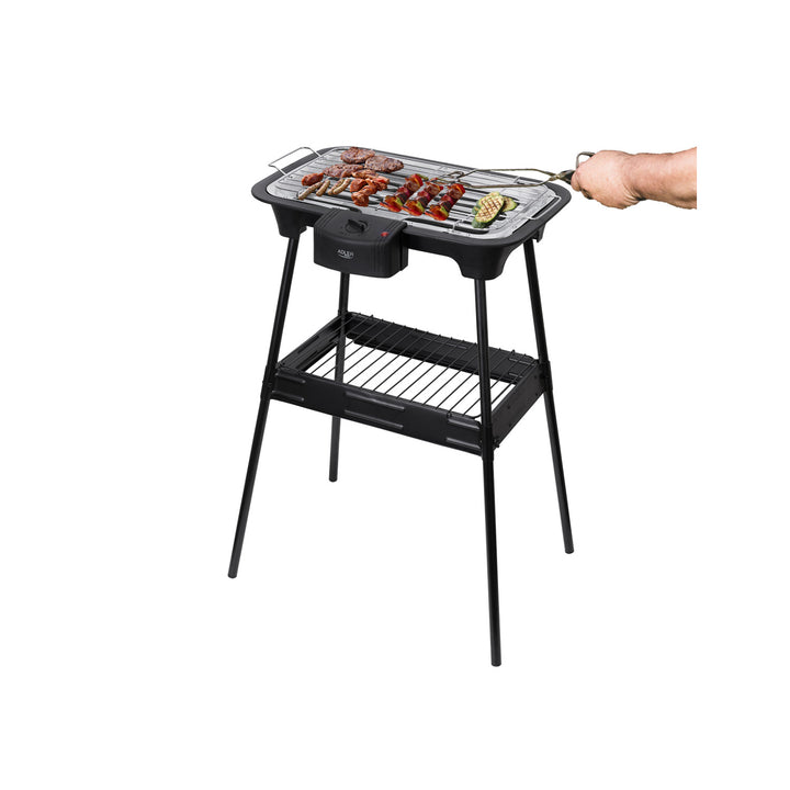 Churrasqueira, churrasqueira elétrica, com base, regulagem de temperatura, aquecedor removível, 2400W Adler AD 6602