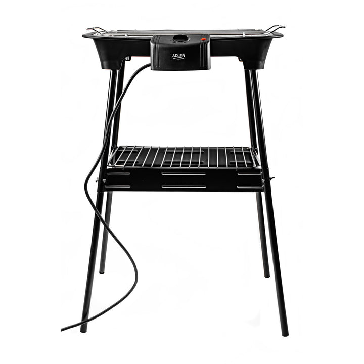 Churrasqueira, churrasqueira elétrica, com base, regulagem de temperatura, aquecedor removível, 2400W Adler AD 6602