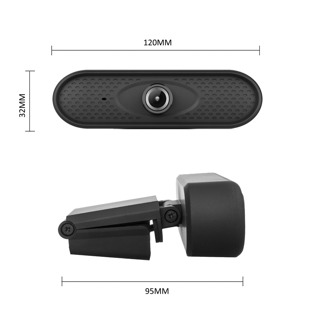 Cámara web USB Nano RS RS680 HD 1080P (1920 x 1080) con micrófono integrado, cable de 1,7 m de longitud, 30 fps