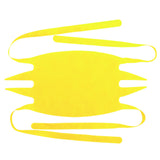 Mascarilla desechable atada color amarillo 25 piezas