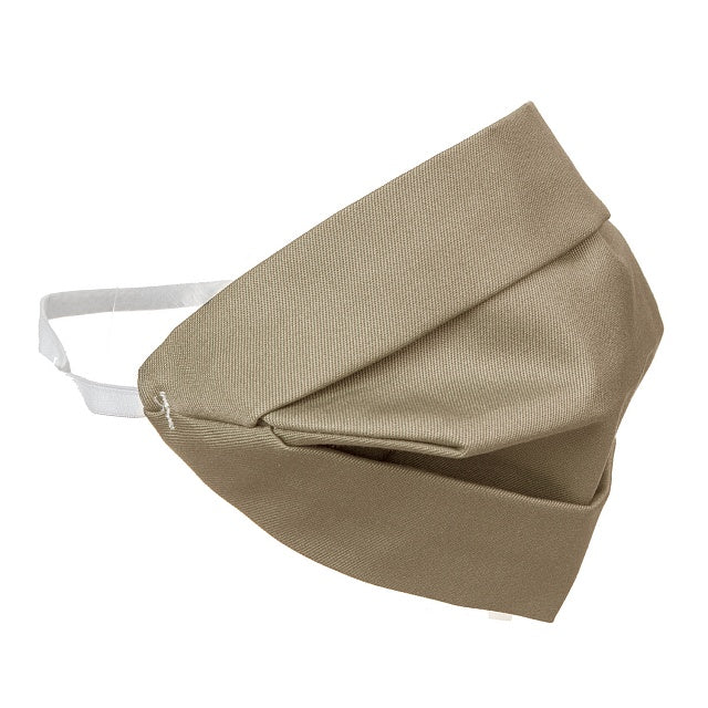 Mascarilla adulto algodón doble cara beige
