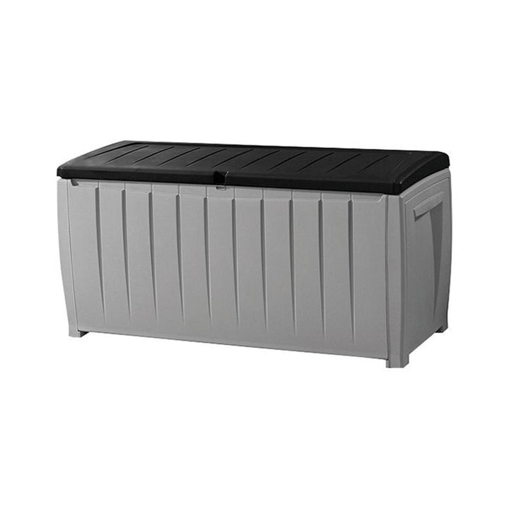 Caixa de jardim NOVEL STORAGE BOX 340L cinza e preto