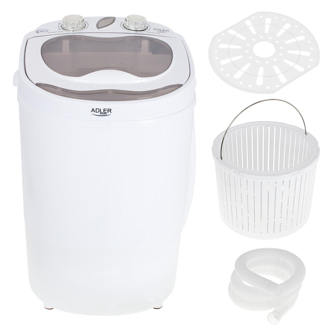 Mini Lavadora Centrifugadora Portátil 3kg Lavado 150W Adler AD 8055