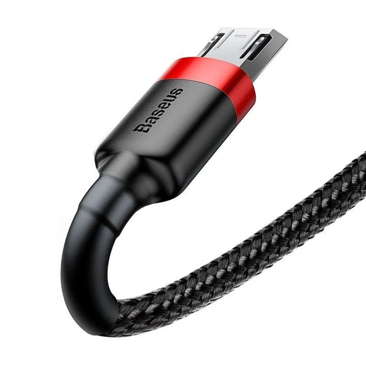 Cabo USB/MicroUSB 2,0m QC3.0 2,4A (CAMKLF-C91) em nylon trançado