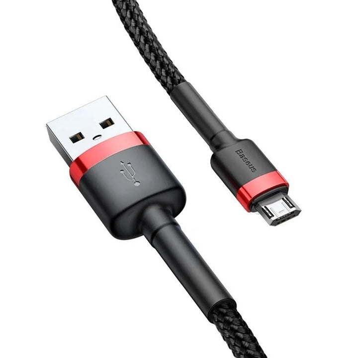 Cabo USB/MicroUSB 2,0m QC3.0 2,4A (CAMKLF-C91) em nylon trançado